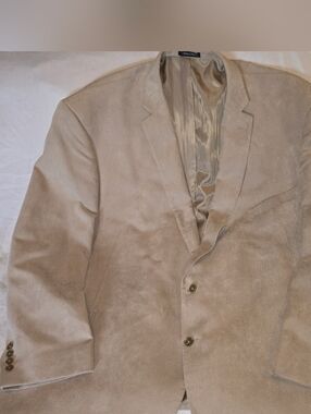 Men's Jean Paul Germain Microfiber Suede Like Classic Two-Button Sports Coat 60r